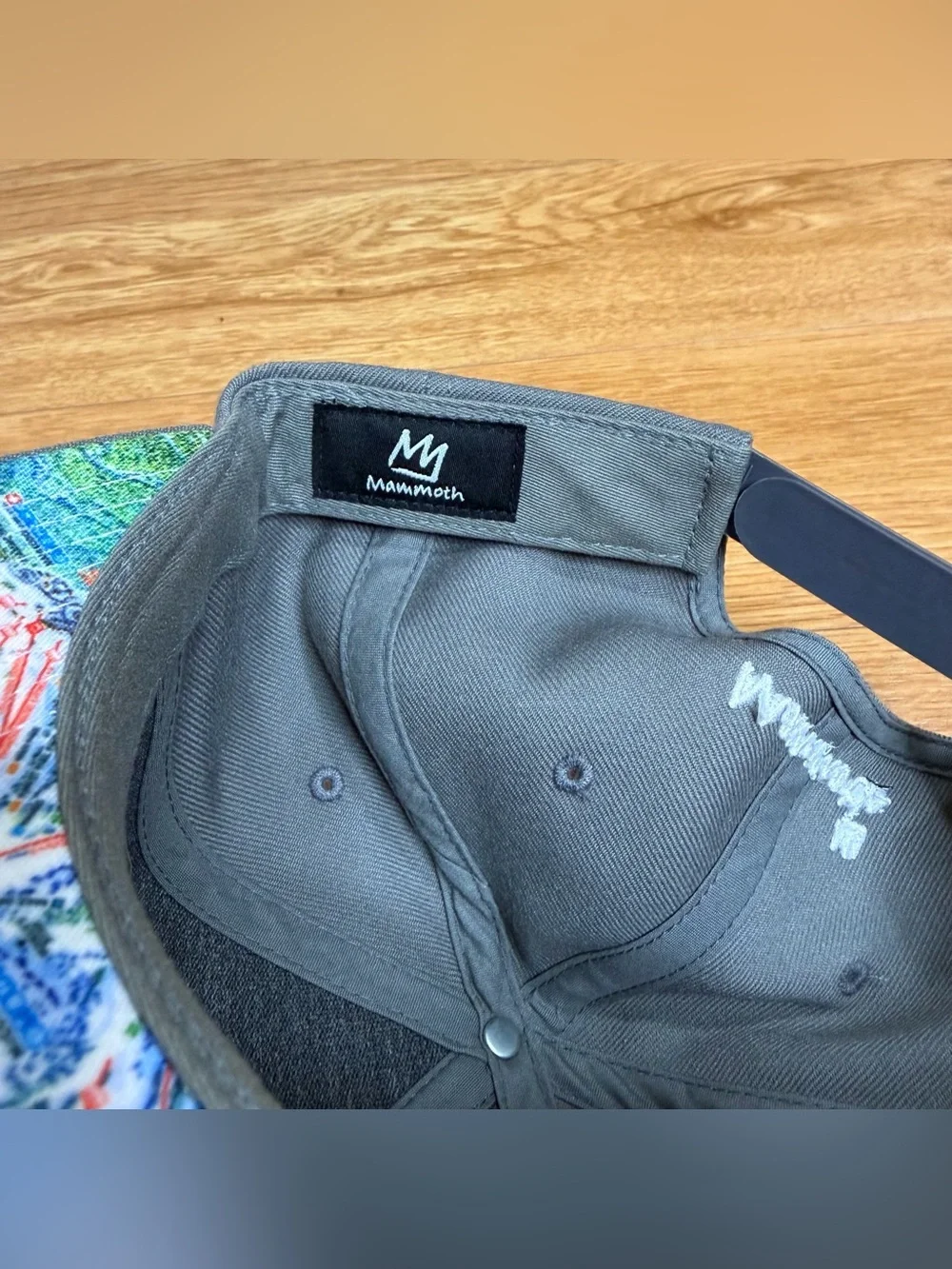 Mammoth Mountain Crown Trail Map Brim Cap Small Adult Or Youth Gray SnapBack